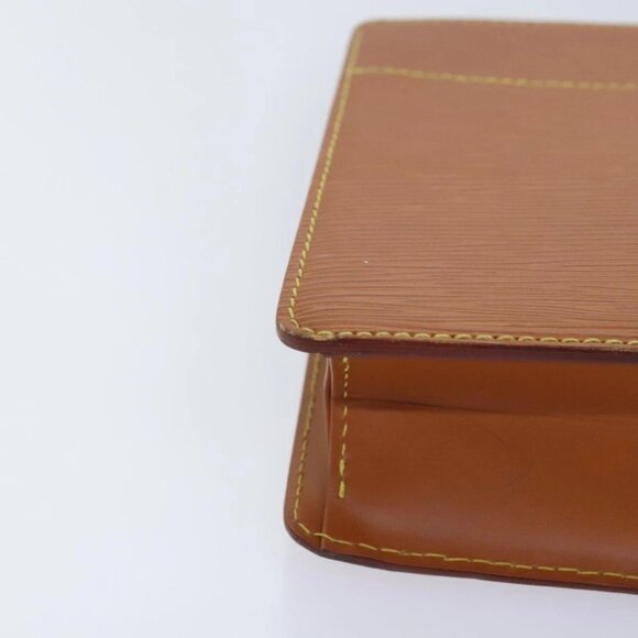LOUIS VUITTON Epi Pochette Homme Clutch Bag Brown Zipangu Gold M52528 Auth 92635 - Picture 8 of 16